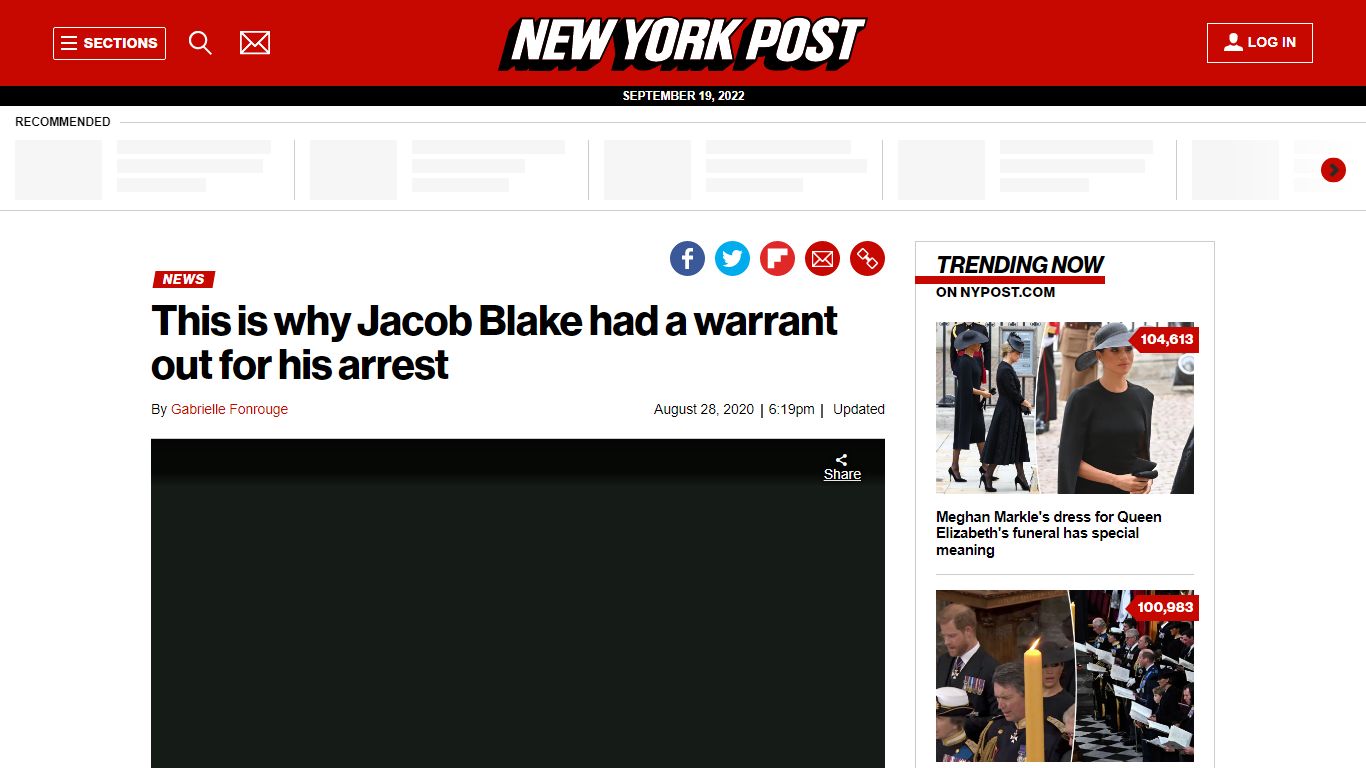 This is why Jacob Blake had a warrant out for his arrest - New York Post