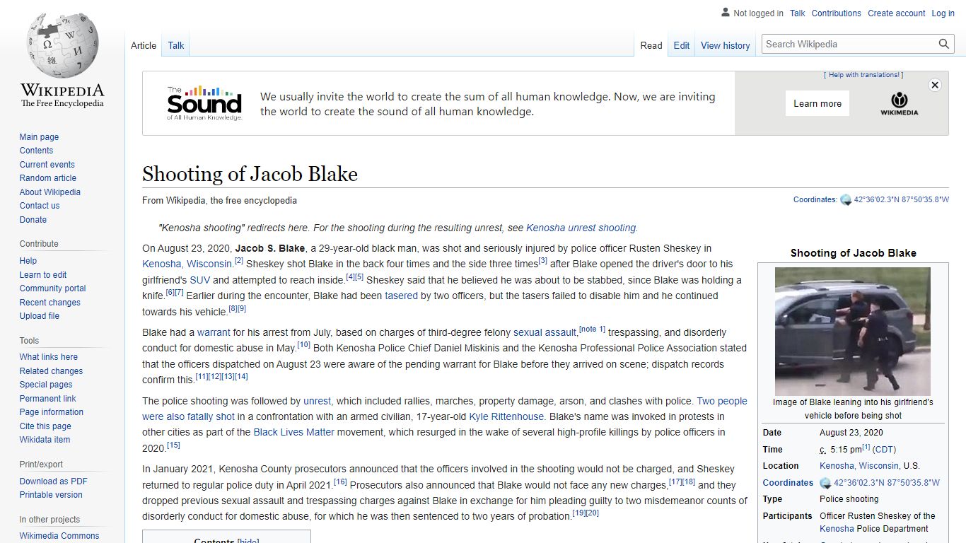 Shooting of Jacob Blake - Wikipedia